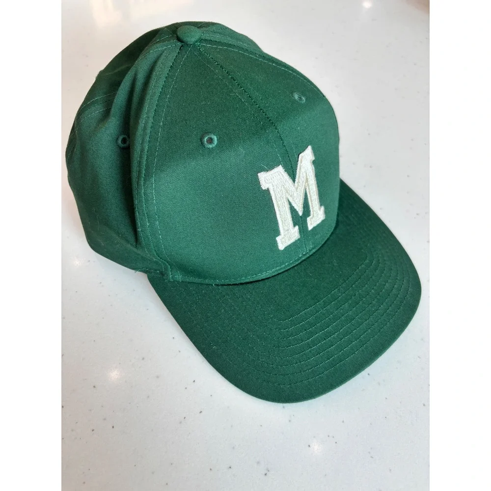 Richardson Pro Model 212 Green Snapback Hat Mens M Letter Embroidered Baseball